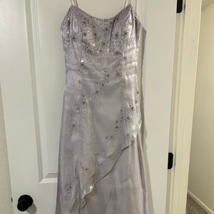 Lilac floor length gown